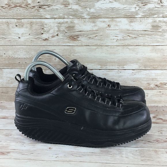 skechers work shape ups black